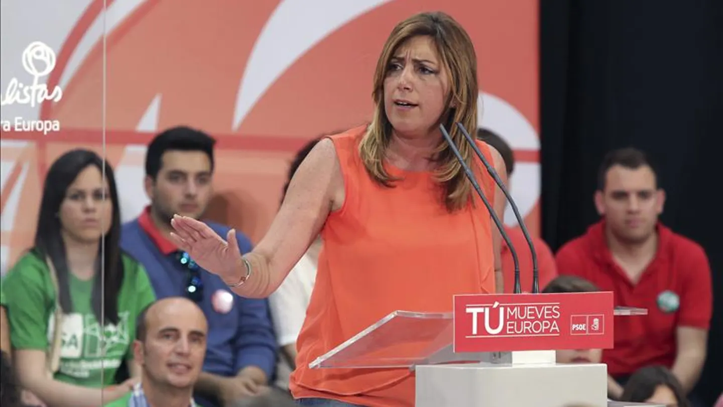 Susana Díaz en un acto electoral Susana Díaz en un acto electoral
