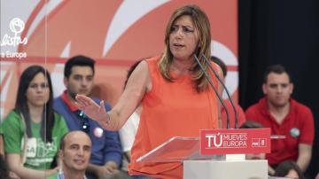 Susana Díaz en un acto electoral