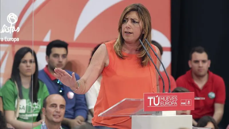 Susana Díaz en un acto electoral