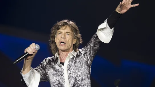El cantante de Rolling Stones Mick Jagger, en un momento del concierto El cantante de Rolling Stones Mick Jagger, en un momento del concierto