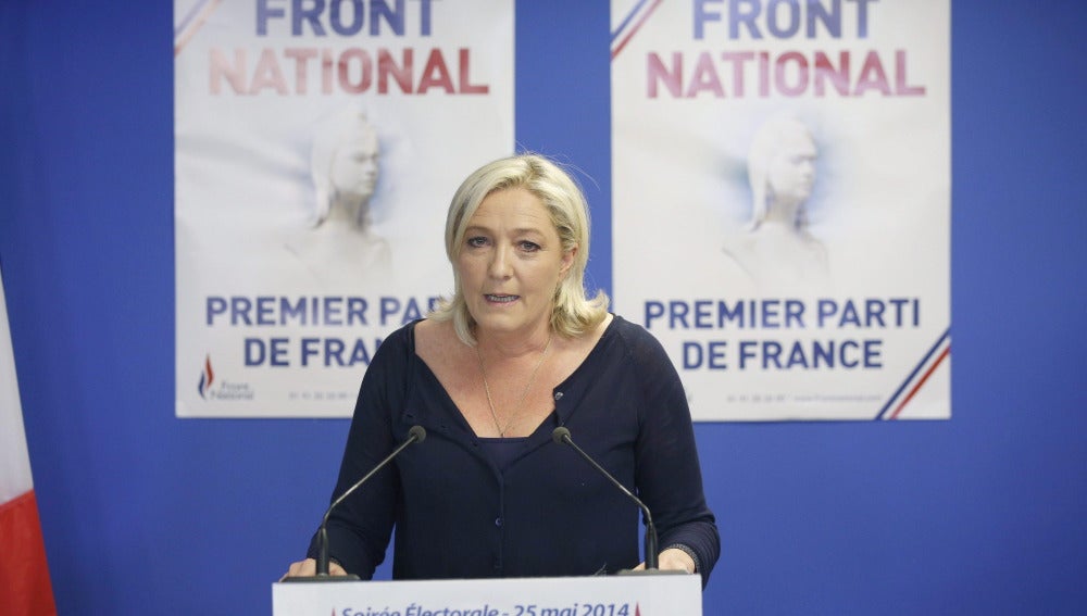 La presidenta del Frente National (FN) Marine Le Pen