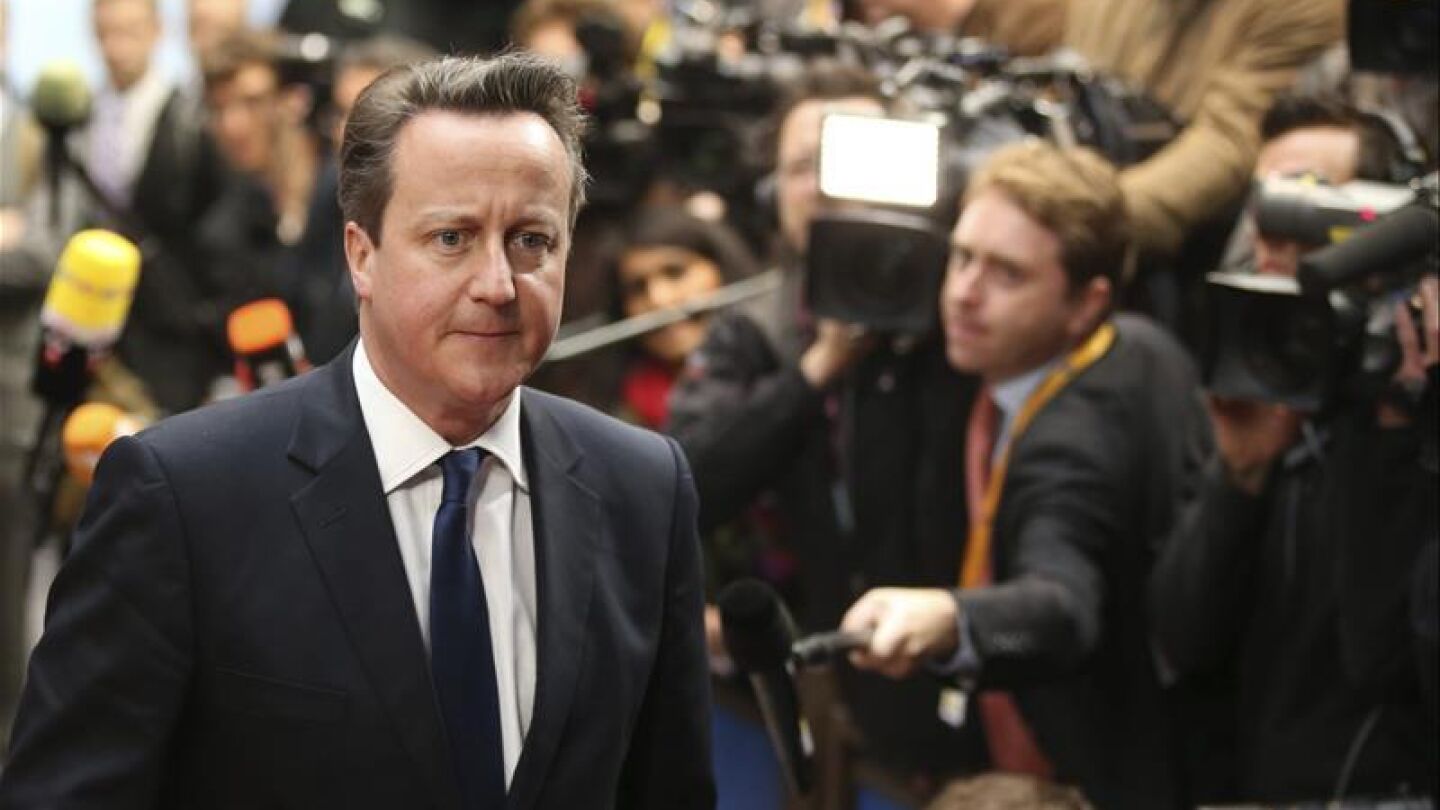 El primer ministro brit&aacute;nico, David Cameron