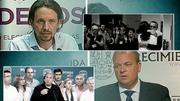 Pablo Iglesias y José Antonio Monago en El Objetivo