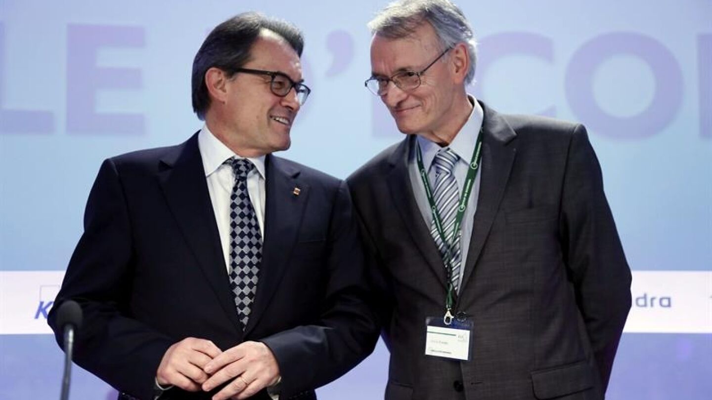 Artur Mas y Ant&oacute;n Costas en la jornada inaugural del C&iacute;rculo de Econom&iacute;a de Sitges