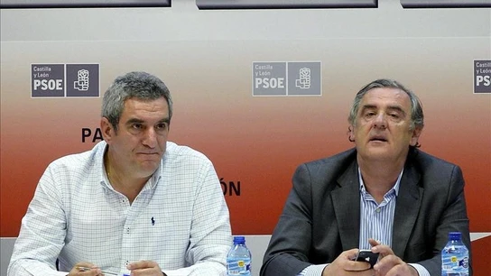 El secretario general y el secretario de Organización del PSCyL El secretario general y el secretario de Organización del PSCyL