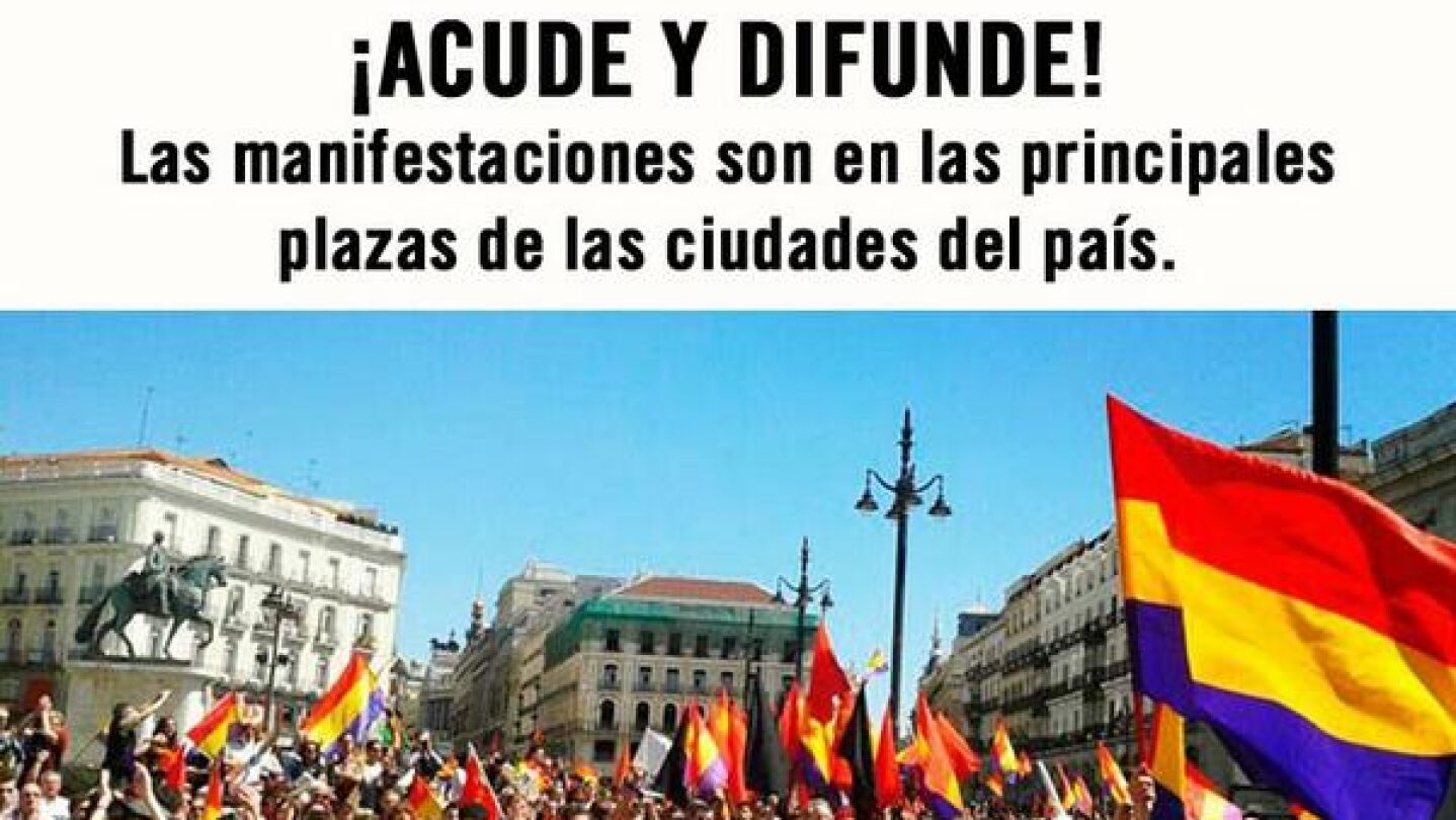 Imagen de la convocatoria por la III rep&uacute;blica