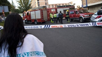 Los bomberos acuden al hospital Virgen de la Salud de Toledo para sofocar el incendio