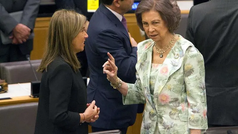 La reina Sofía en la sede de la ONU