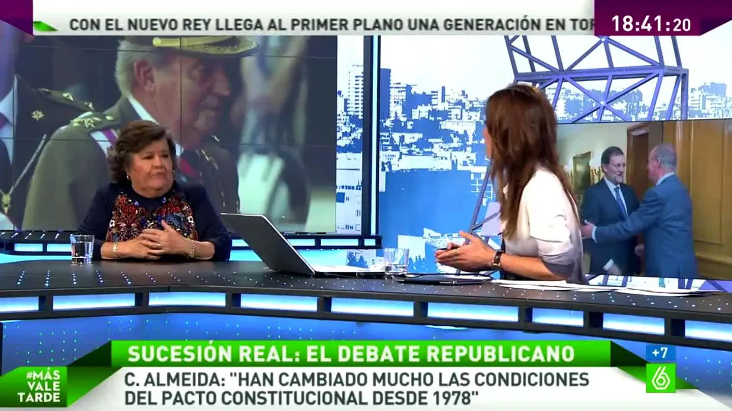 Cristina Almeida habla con Mamen Mendizábal Cristina Almeida habla con Mamen Mendizábal
