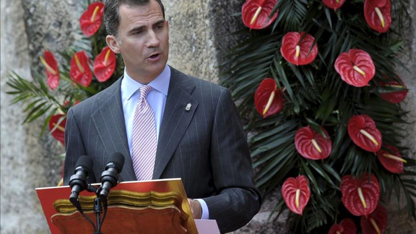 El pr&iacute;ncipe Felipe durante un acto oficial (Archivo)