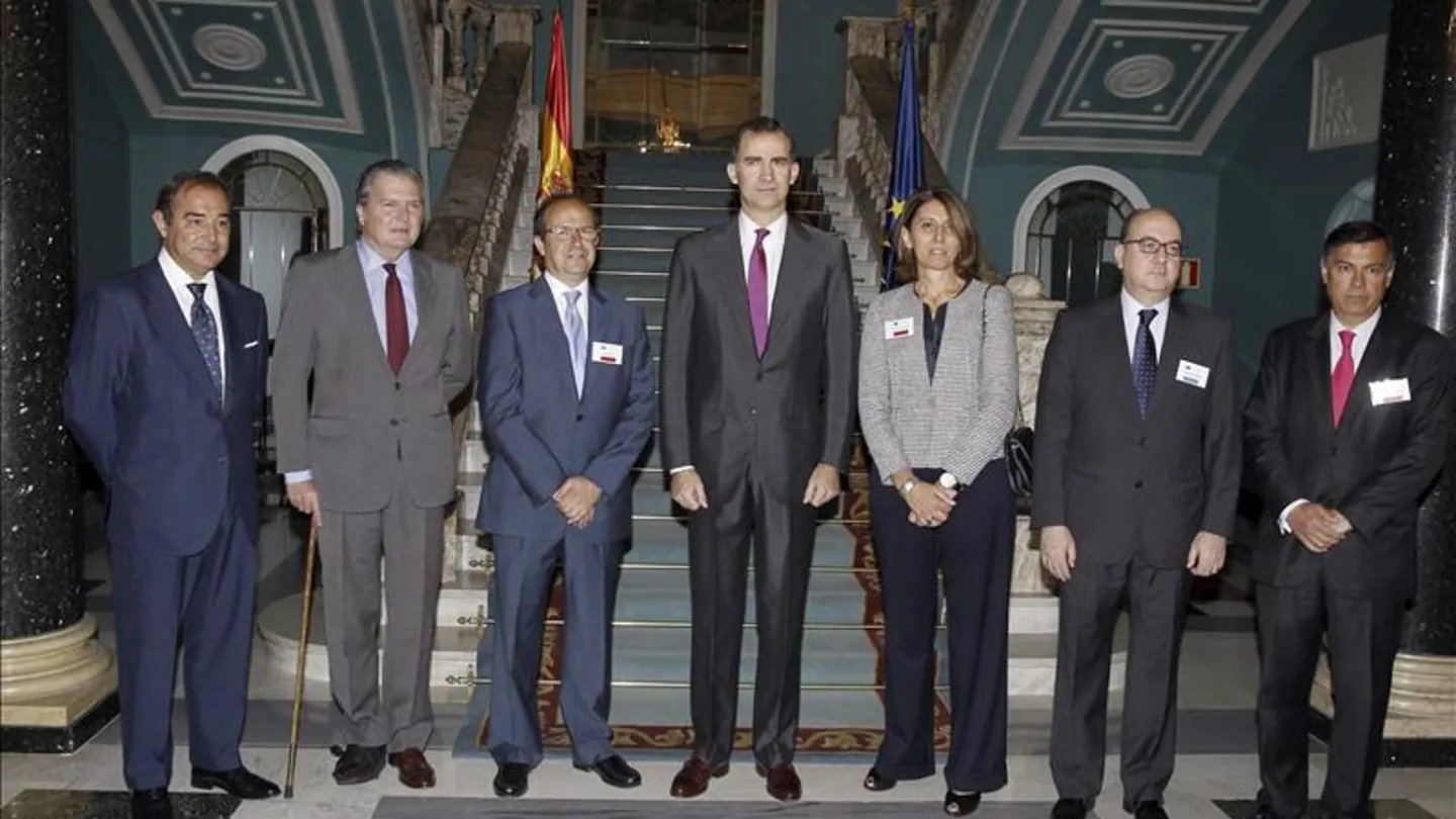 El príncipe durante la apertura de la reunión de la Red de Enviados Europeos de las Pymes El príncipe durante la apertura de la reunión de la Red de Enviados Europeos de las Pymes