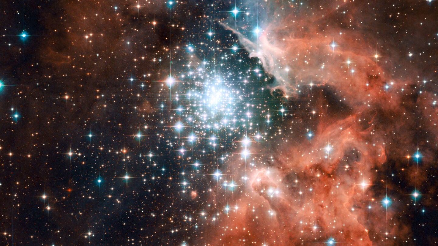 Regi&oacute;n del universo en la que se est&aacute;n creando estrellas