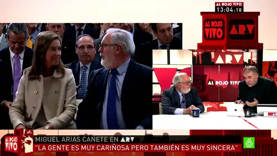 Miguel ARias Cañete con Ferreras Miguel ARias Cañete con Ferreras