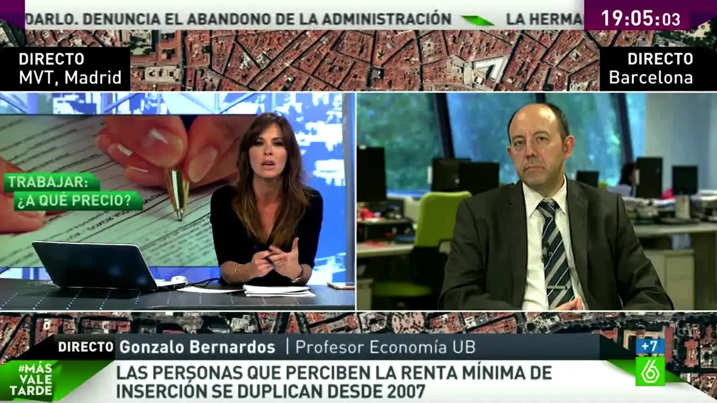 El profesor de Economía Gonzalo Bernardos en MVT El profesor de Economía Gonzalo Bernardos en MVT