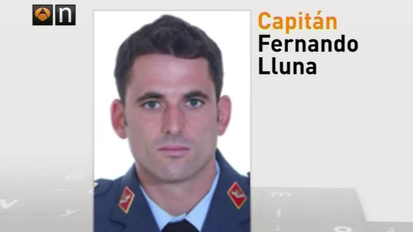 El capit&aacute;n fallecido en el accidente, Fernando Lluna