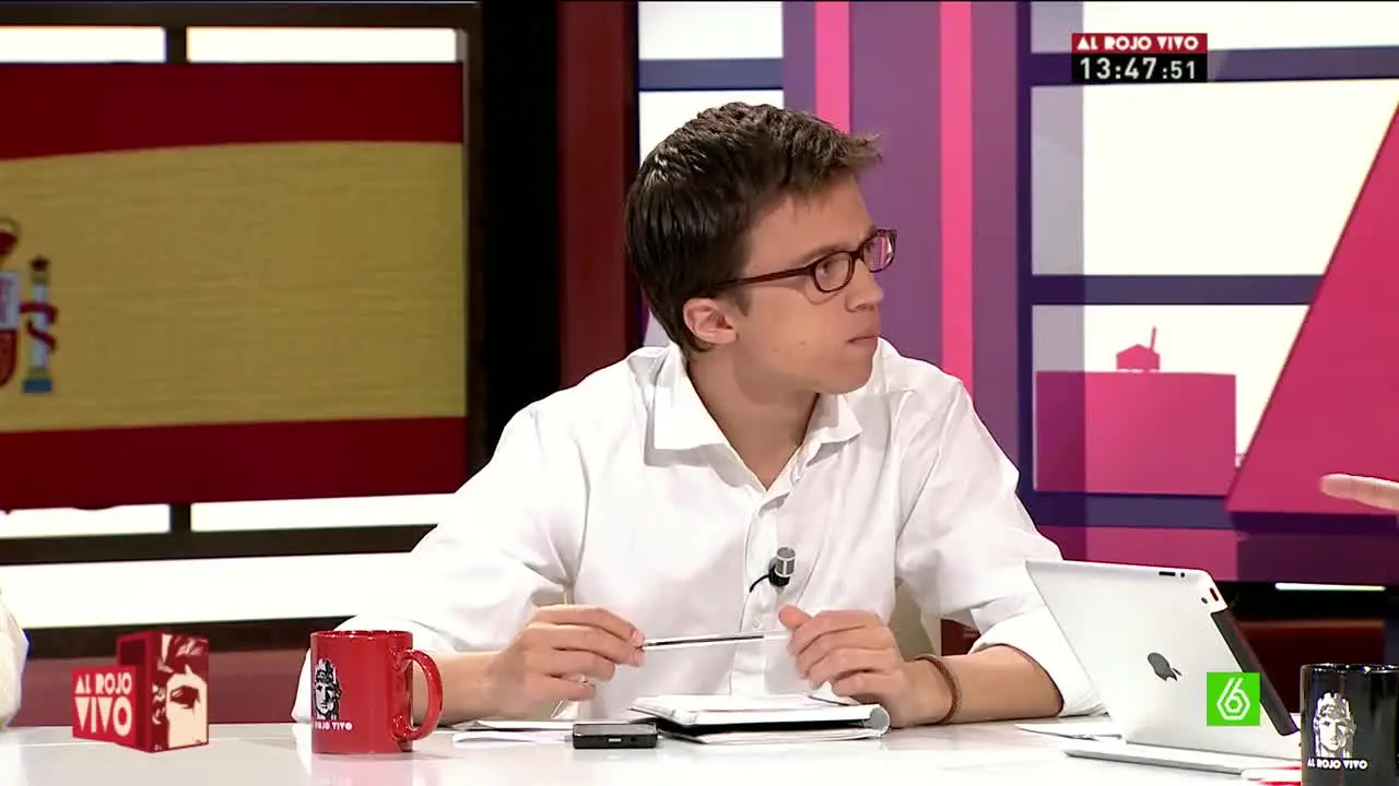 Íñigo Errejón, en 'Al Rojo Vivo'