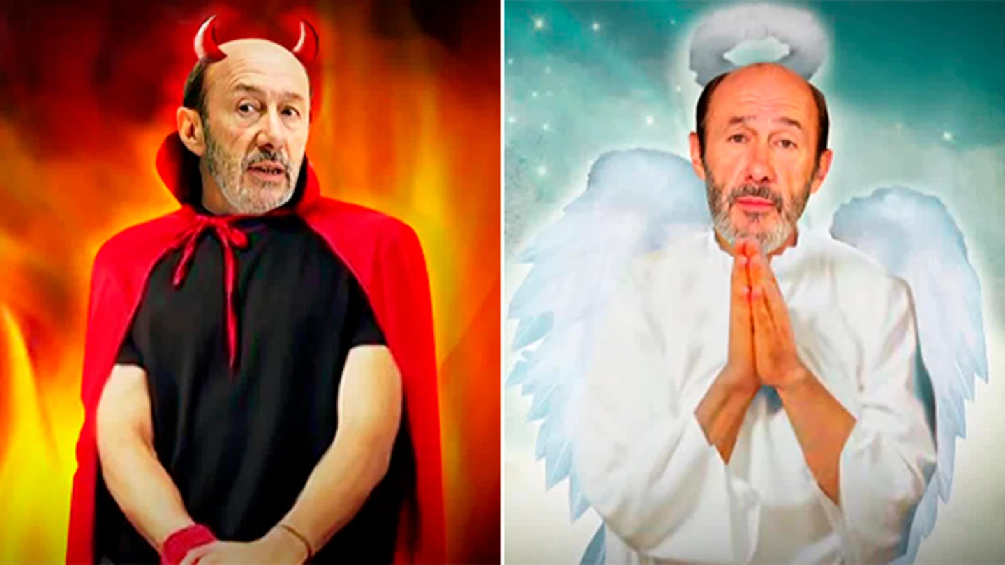 Rubalcaba, de demonio a ángel en El Intermedio Rubalcaba, de demonio a ángel en El Intermedio