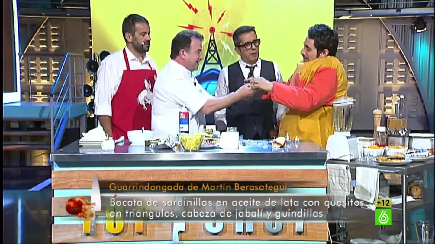 Berto Chicote prueba la guarrindongada de Berasategui Berto Chicote prueba la guarrindongada de Berasategui