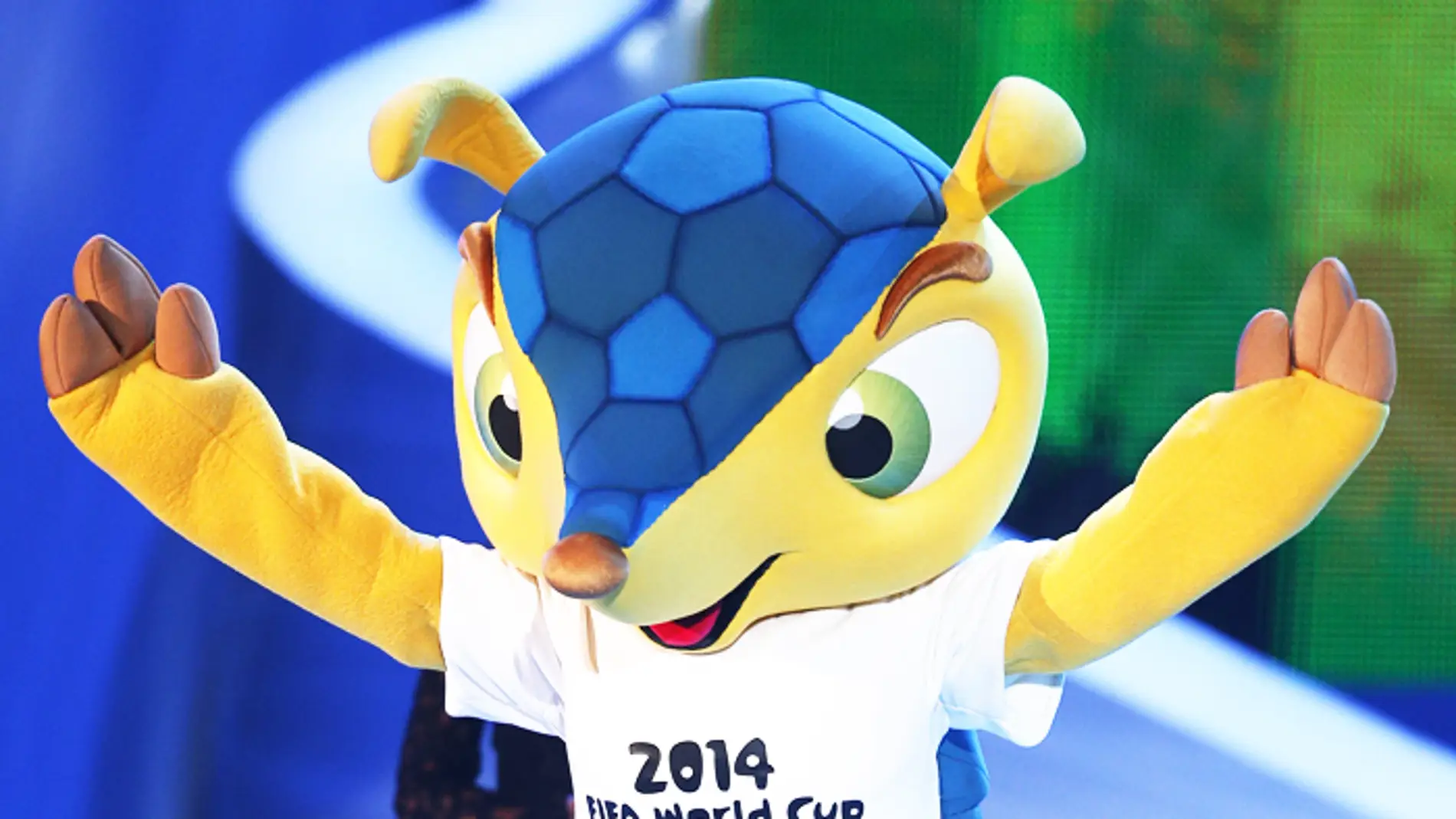 Fuleco, un armadillo de tres bandas como mascota del Mundial de Brasil