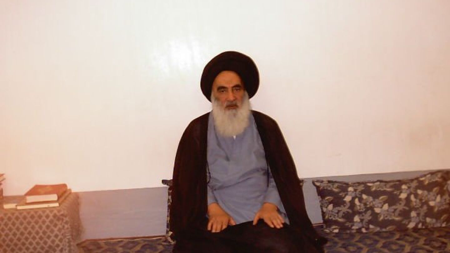 El principal cl&eacute;rigo chi&iacute; de Irak, Al&iacute; al Sistan&iacute;