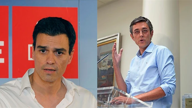 Eduardo Madina y Pedro Sánchez