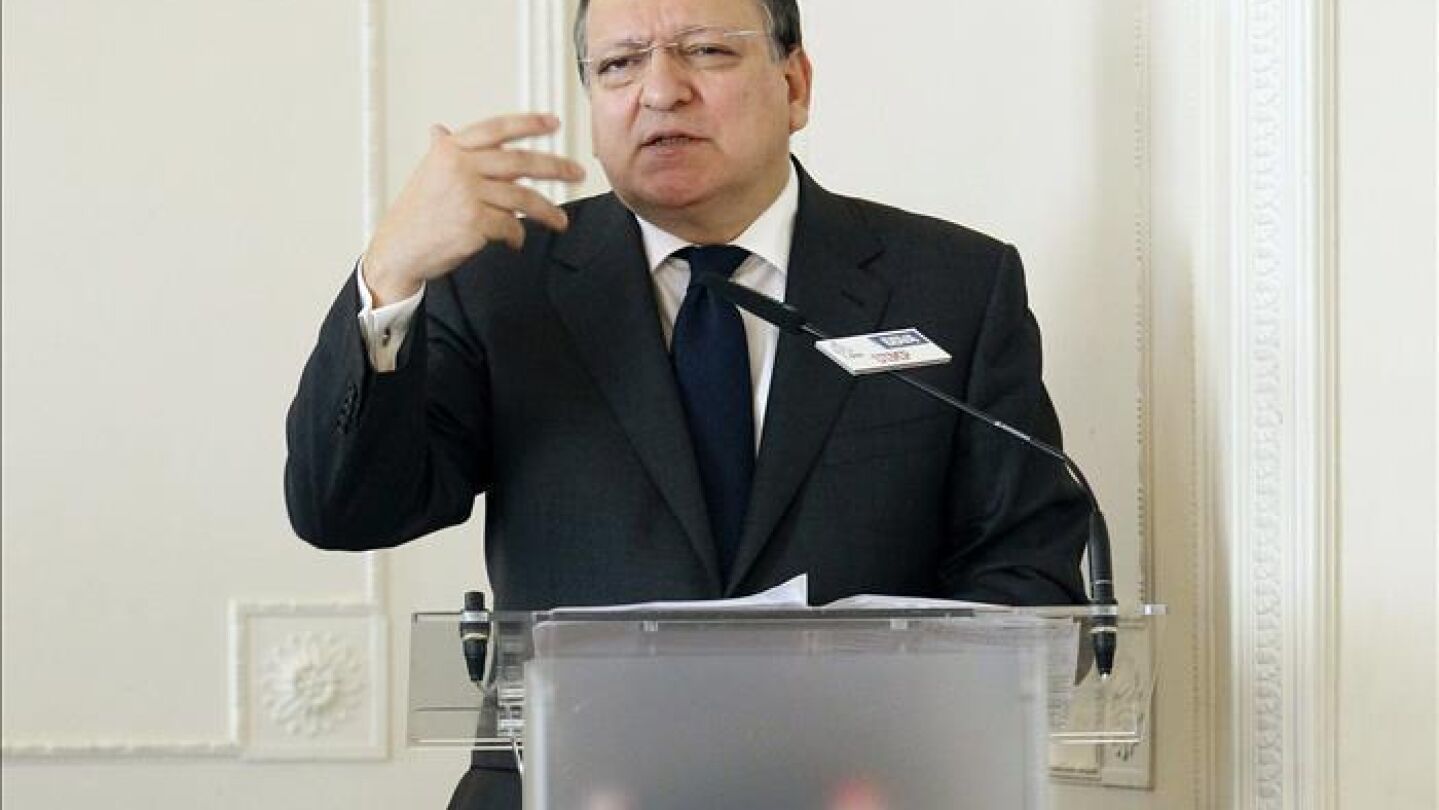 Durao Barroso durante uno de sus discursos