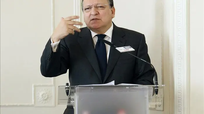 Durao Barroso durante uno de sus discursos