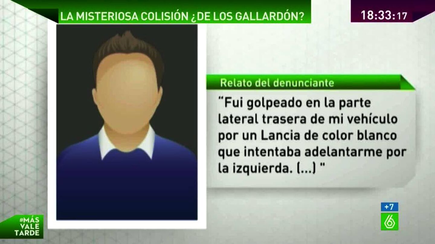 Denunciante del incidente con el coche de Gallard&oacute;n