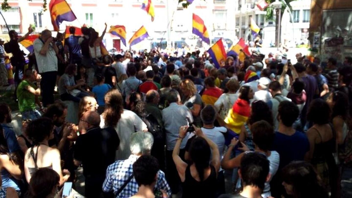 Concentraci&oacute;n republicana en Tirso de Molina
