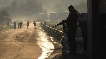 Milicianos prorrusos en Ucrania