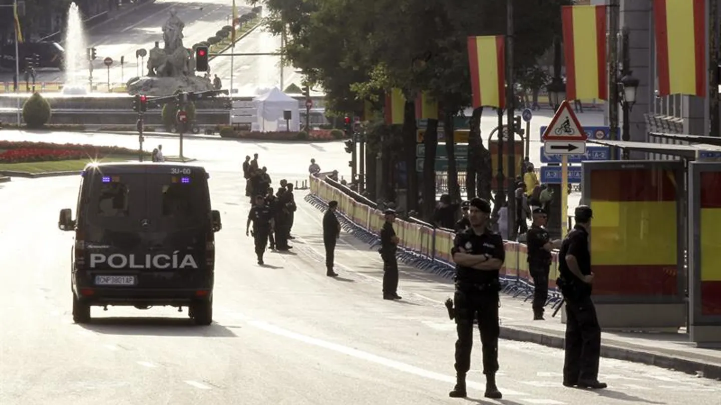 La Policía blinda Madrid La Policía blinda Madrid
