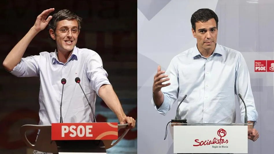 Eduardo Madina y Pedro Sánchez aspiran a la Secretaría General del PSOE