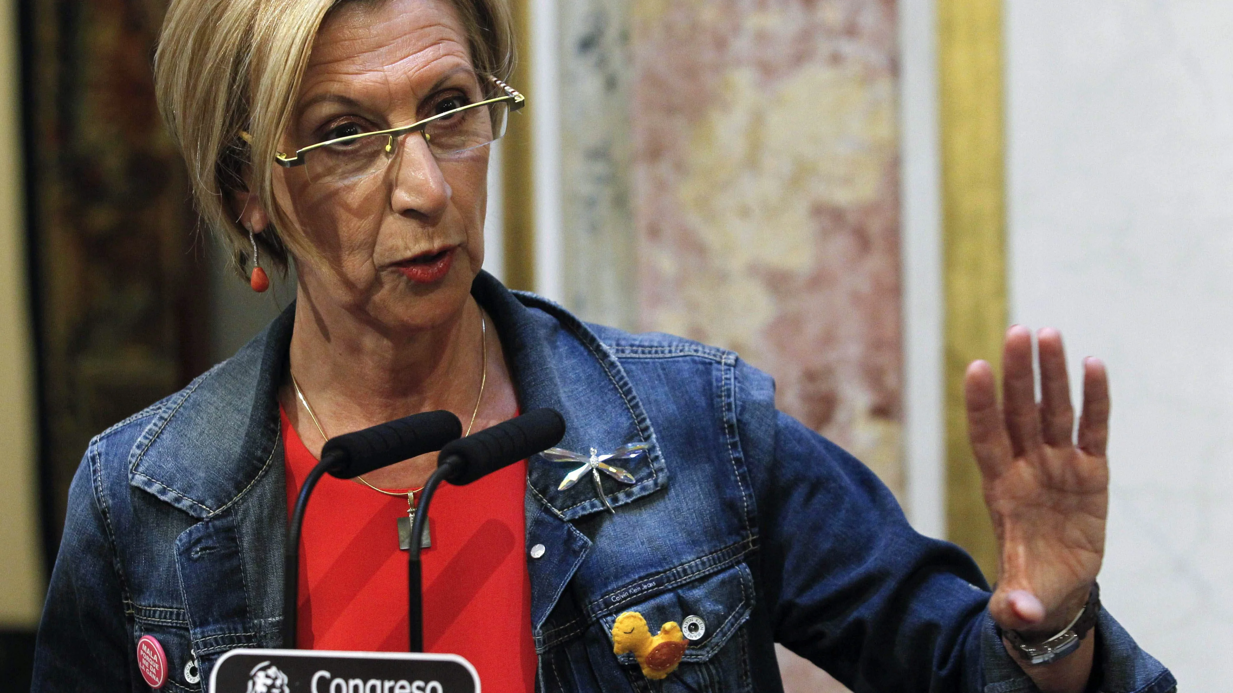 La l&iacute;der de UPyD, Rosa D&iacute;ez,