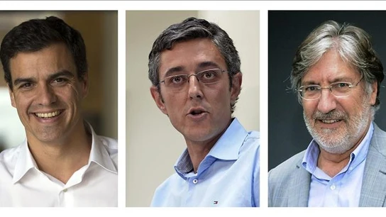 Sánchez, Madina y Pérez Tapias, los candidatos oficiales a las primarias del PSOE. Sánchez, Madina y Pérez Tapias, los candidatos oficiales a las primarias del PSOE.