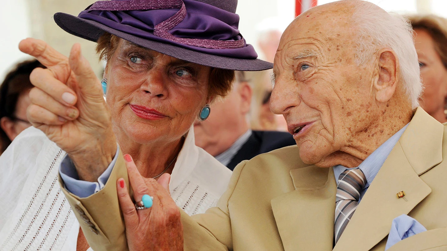 El expresidente alemán Walter Scheel y su mujer, Barbara El expresidente alemán Walter Scheel y su mujer, Barbara