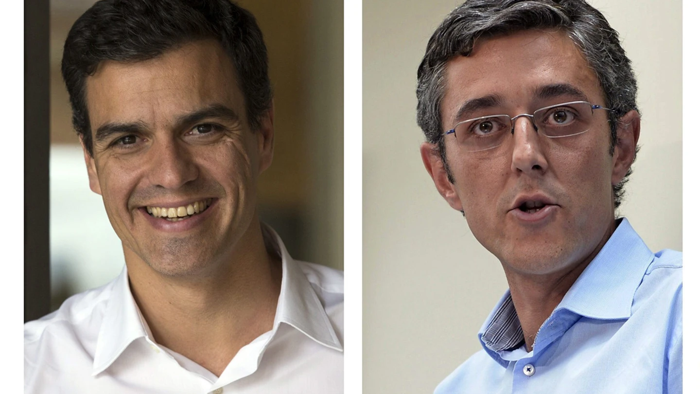 Los candidatos Pedro Sánchez y Eduardo Madina Los candidatos Pedro Sánchez y Eduardo Madina