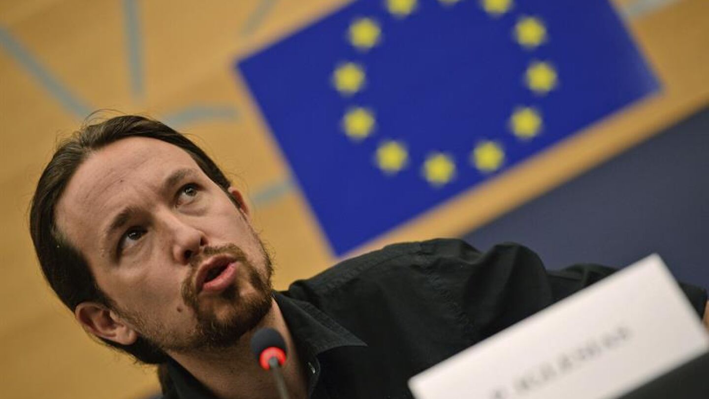 Pablo Iglesias en el Parlamento Europeo