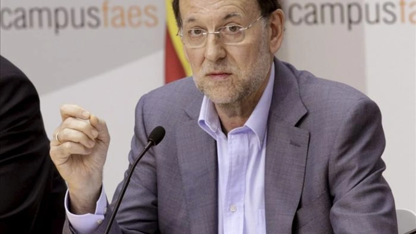 El jefe del Ejecutivo, Mariano Rajoy, durante la clausura en 2012 El jefe del Ejecutivo, Mariano Rajoy, durante la clausura en 2012