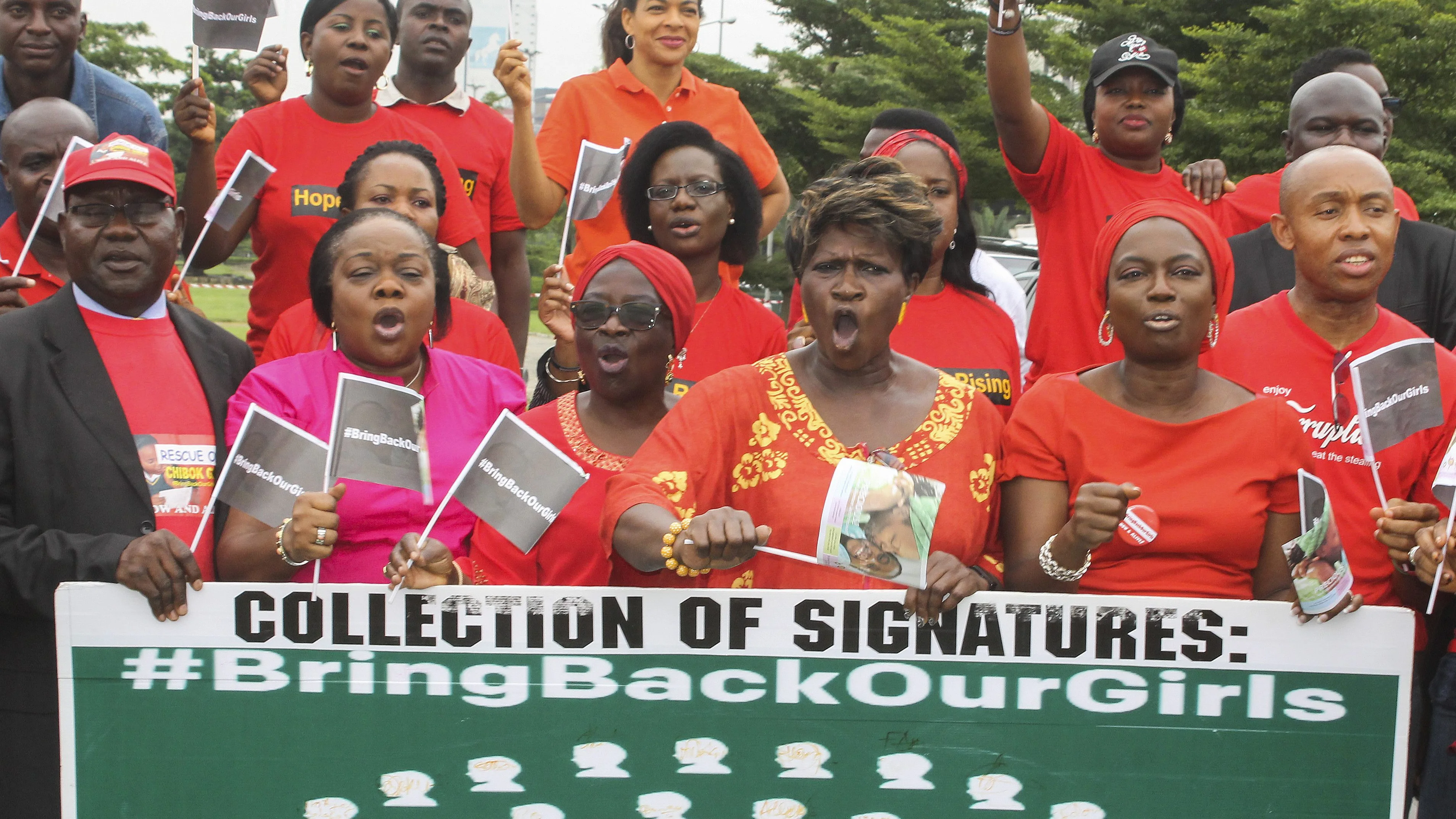 Activistas nigerianos de la Comisión Nacional de Derechos Humanos