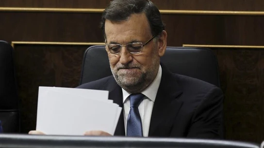 El presidente del Gobierno, Mariano Rajoy, durante la sesión de control al Gobierno El presidente del Gobierno, Mariano Rajoy, durante la sesión de control al Gobierno