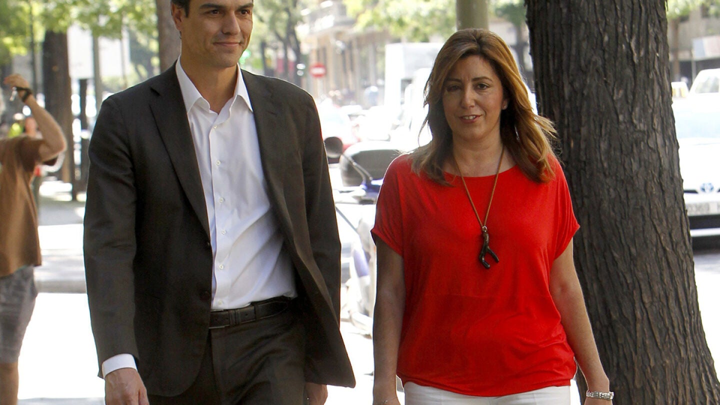 Pedro S&aacute;nchez, junto a Susana D&iacute;az