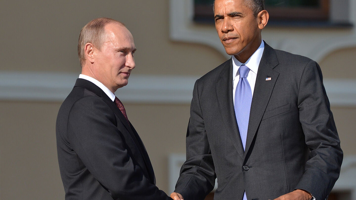 Vladimir Putin y Barack Obama