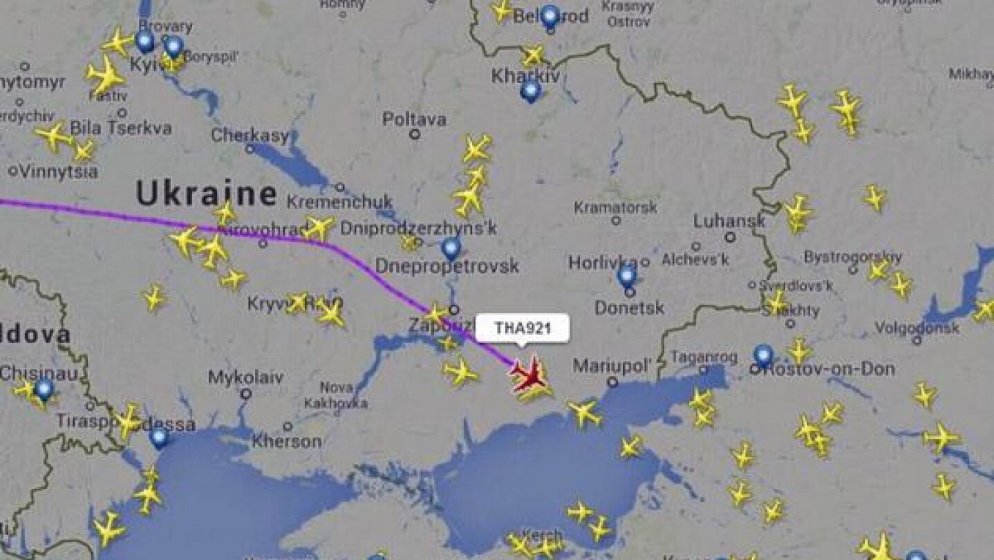 La trayectoria de los aviones, desviada tras el accidente