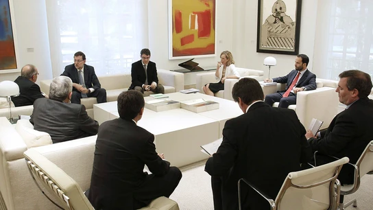 Rajoy, reunido con los empresarios catalanes pro consulta Rajoy, reunido con los empresarios catalanes pro consulta