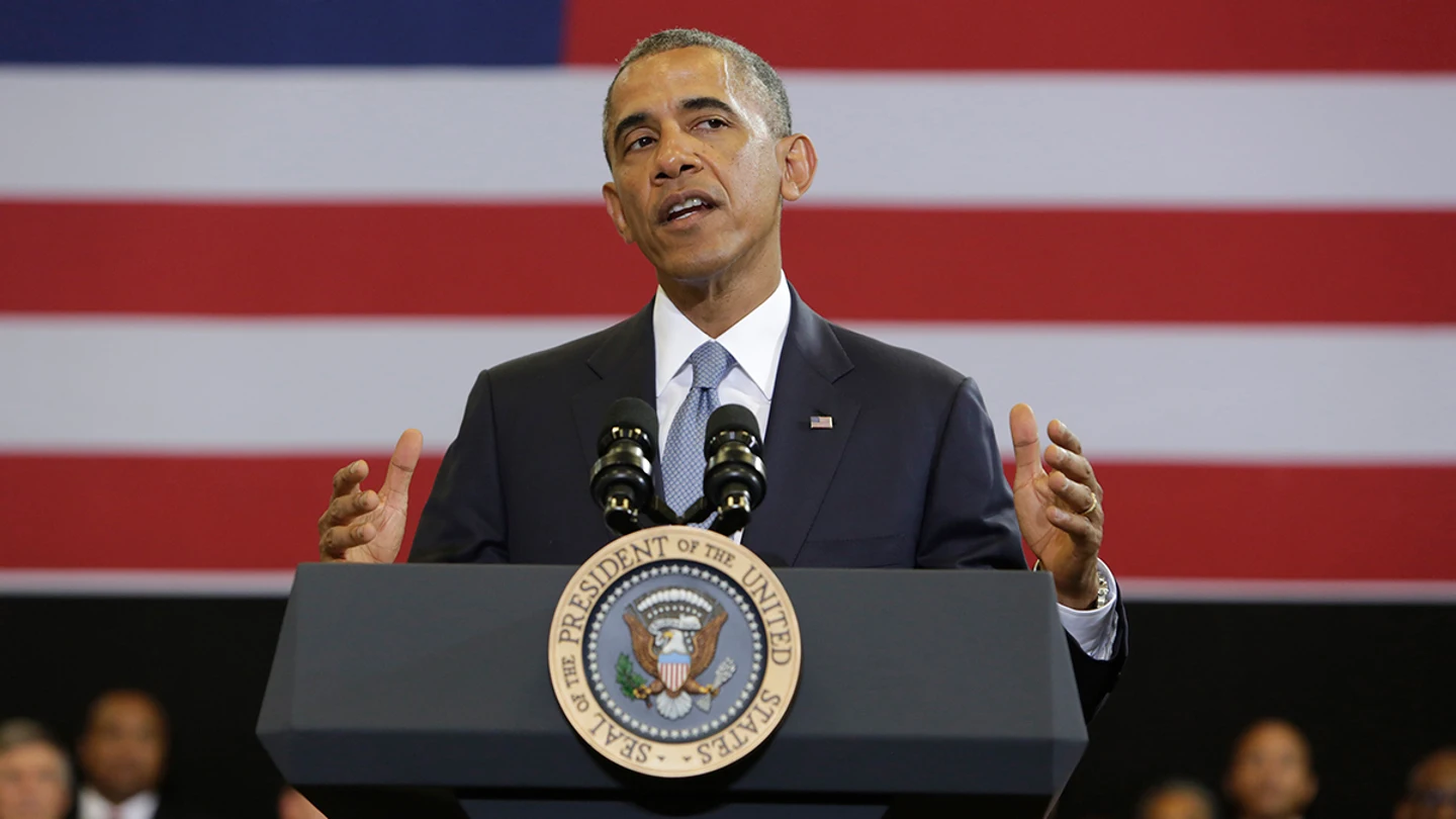 Obama, durante un acto institucional Obama, durante un acto institucional