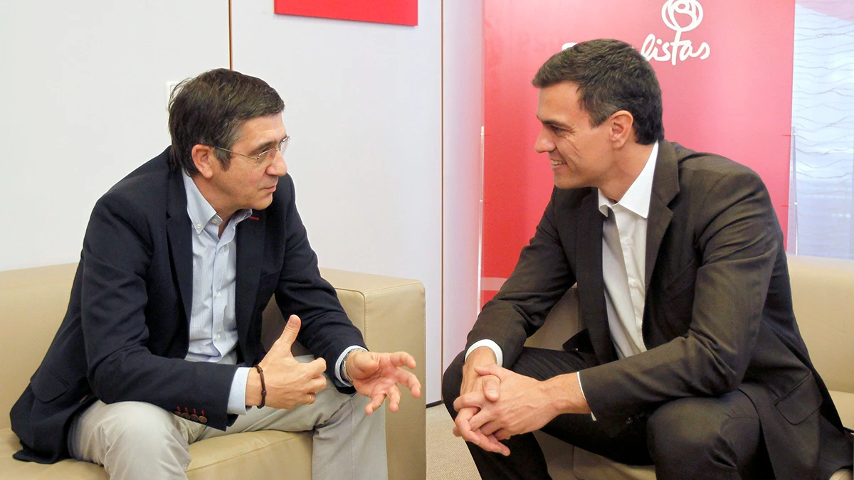 Encuentro entre Patxi López y Pedro Sánchez