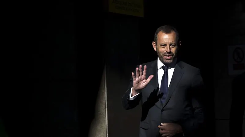 Sandro Rosell, entrando a la Audiencia Nacional