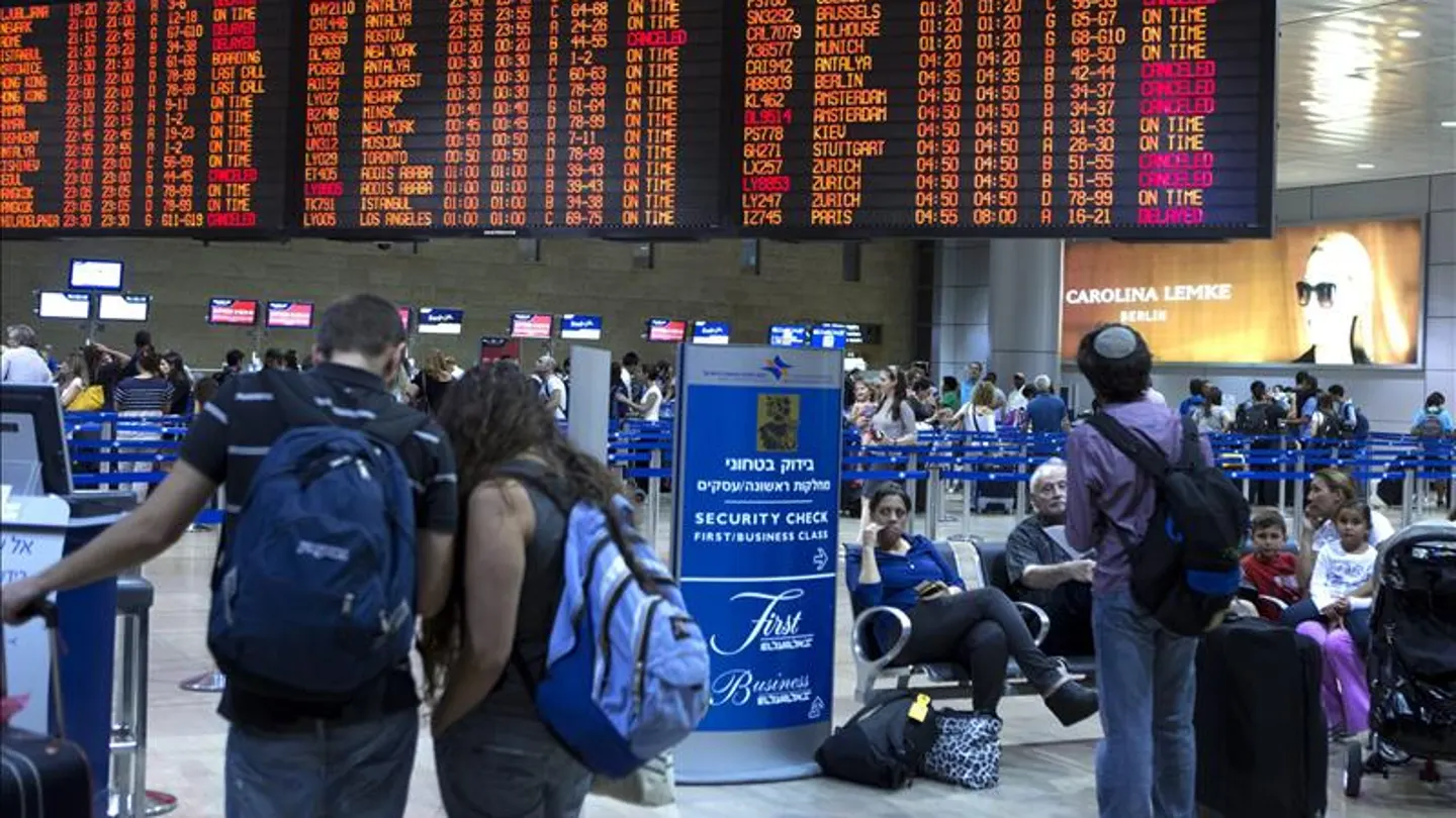 Aeropuerto Ben Gurion en Lod, a las afueras de Tel Aviv Aeropuerto Ben Gurion en Lod, a las afueras de Tel Aviv