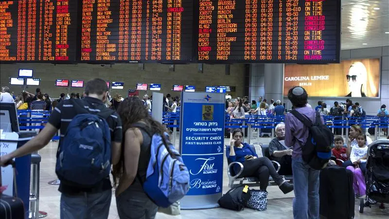 Aeropuerto Ben Gurion en Lod, a las afueras de Tel Aviv Aeropuerto Ben Gurion en Lod, a las afueras de Tel Aviv