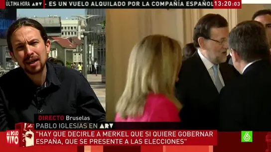 Pablo Iglesias habla sobre Merkel Pablo Iglesias habla sobre Merkel